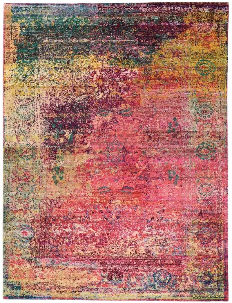 Vaska VSK-03 Hot Pink/Multi  -  8' 9'' x  11' 9''