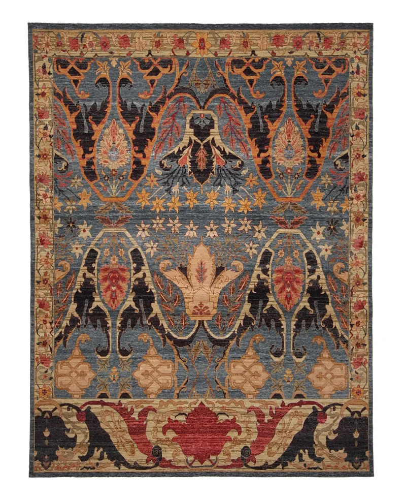 Verona Bijar Blue/Green  -  9'  x  12' 