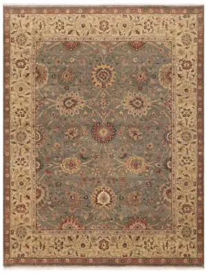 Vilina Mahal Green/Ivory - 8' 1'' x 10' 5''