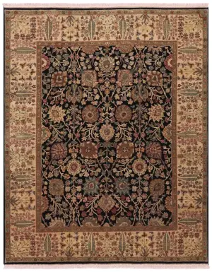 Vilina Tabriz Black/Gold - 8' x 10'