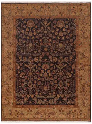 Vilina Tabriz Dark Brown/Gold - 8' 1'' x 10' 5''