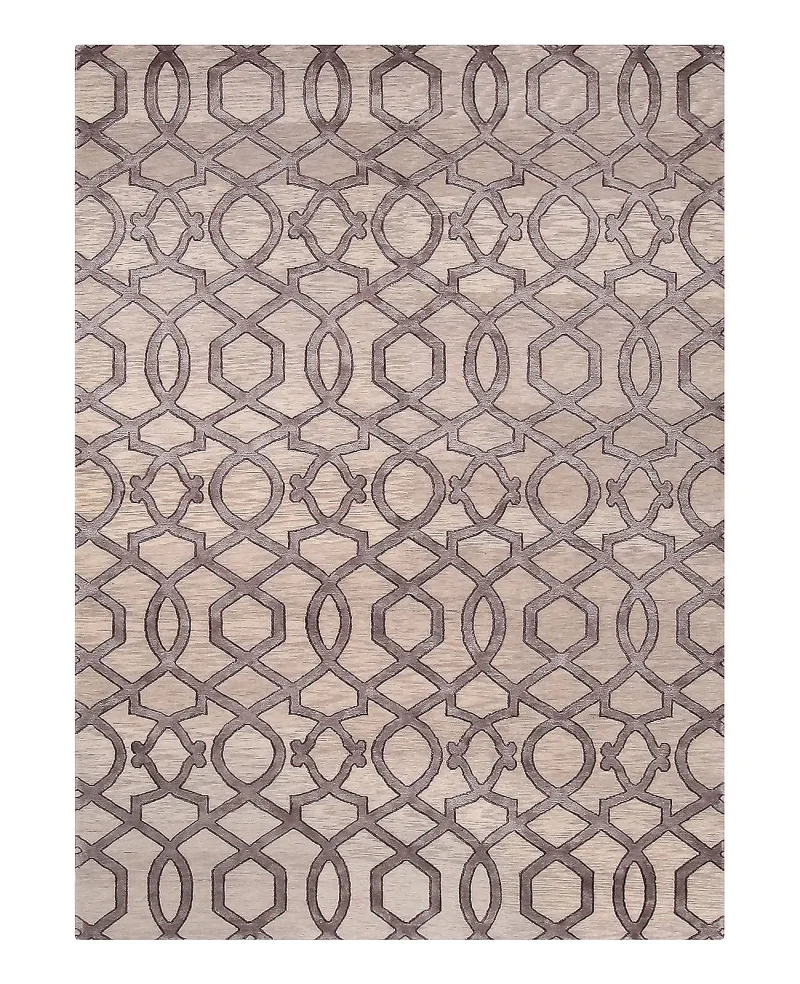 Wool and Viscose Transitional Brown  -  6'  x  9' 