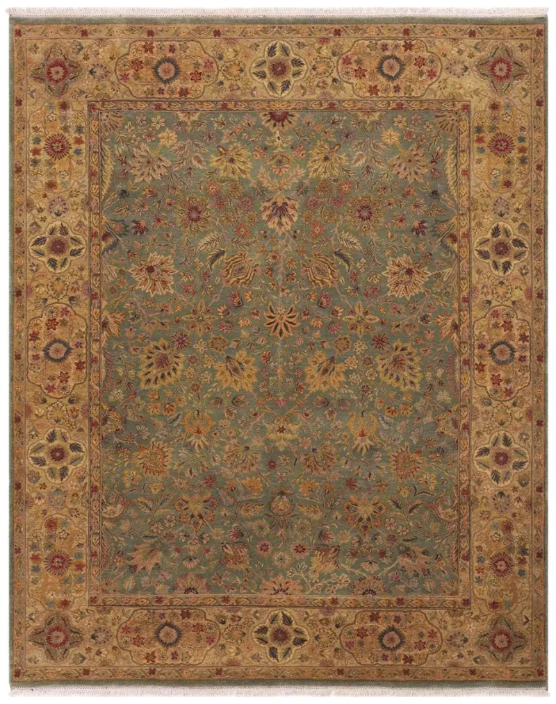 Zarnish Mahal Green  -  8'  x  10' 