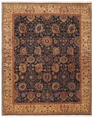 Zarnish Mahal Navy - 8' x 10' 2''