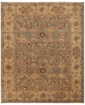 Zarnish Mahal Green - 9' 1'' x 12' 2''