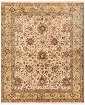 Zarnish Mahal Ivory - 9' 2'' x 12' 3''