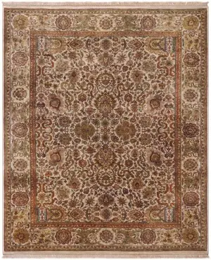 Zarnish Mahal Ivory - 9' x 12'