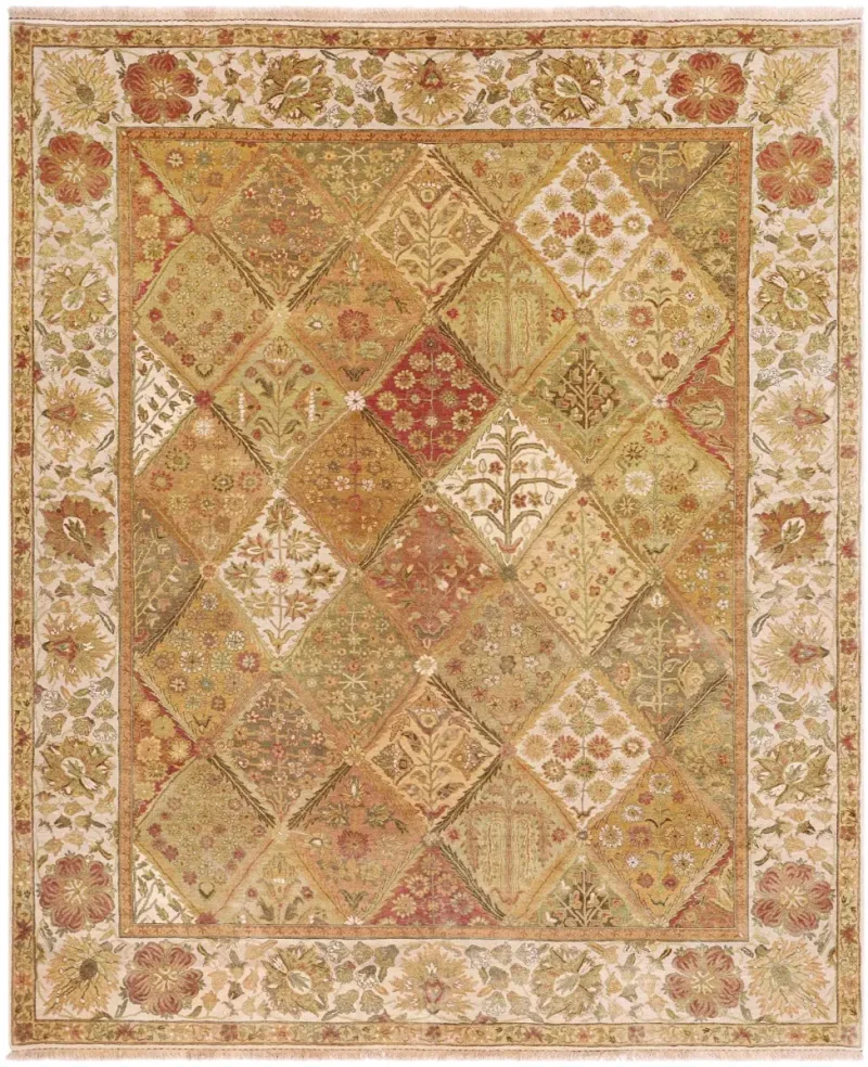 Zarnish Mahal Ivory/Gold  -  9'  x  11' 9''
