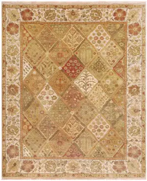 Zarnish Mahal Ivory/Gold - 9' x 11' 9''