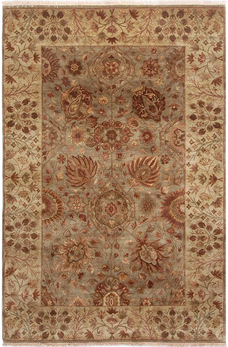 Zarnish Sultanabad Green  -  6' 1'' x  9' 2''