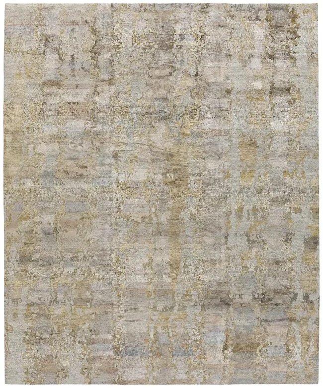 Tufenkian Rebel Silk Desert II Grey Gold Rugs