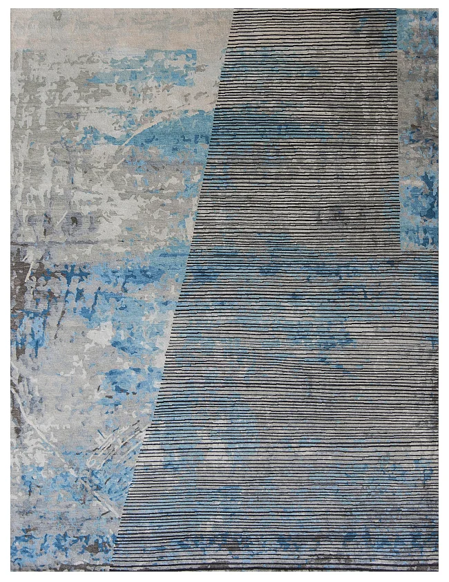 Wool & Silk Contemporary Dubstep Rugs