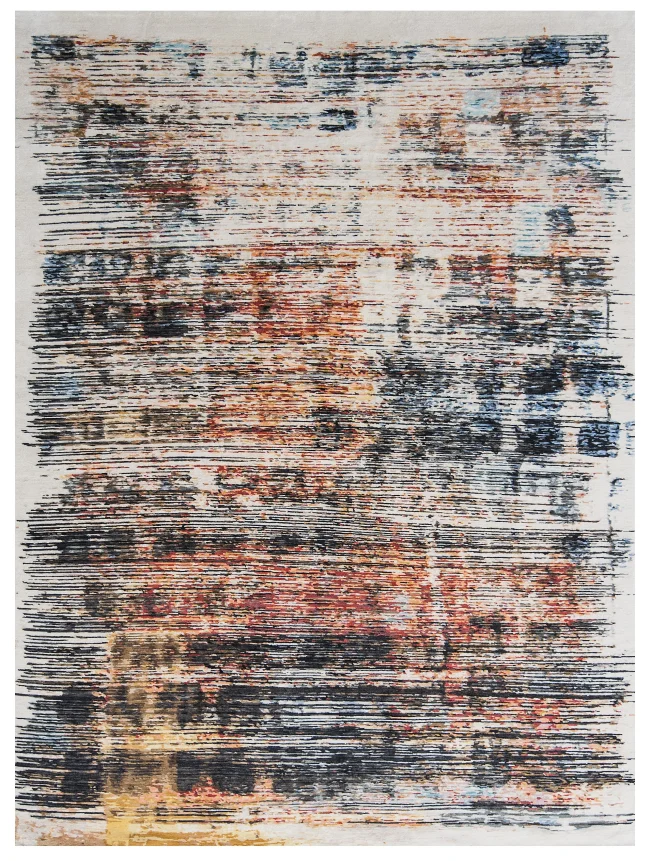 Wool & Silk Contemporary Folk Rugs