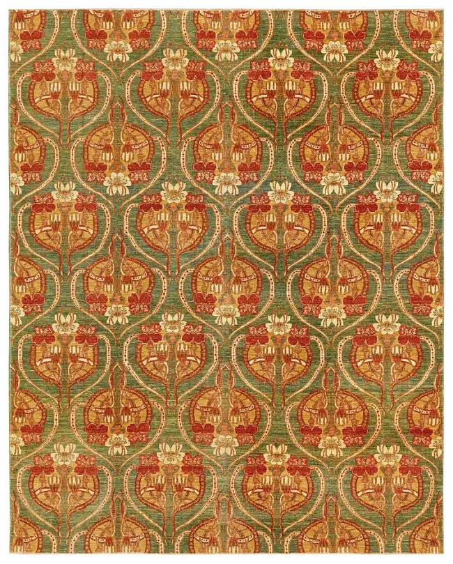 Wool & Silk Afghan Garden Rugs