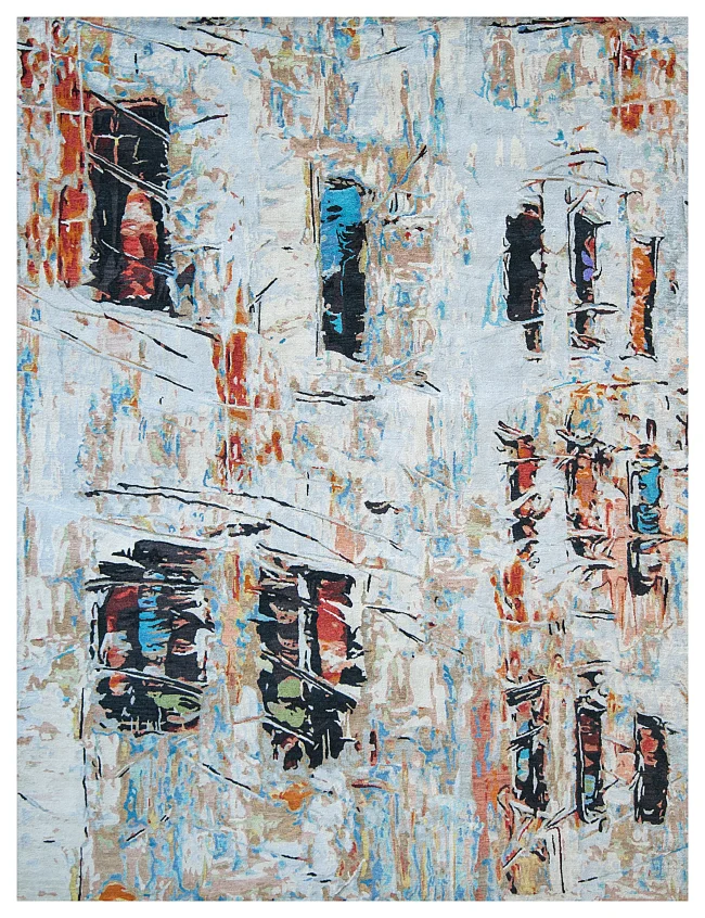 Wool & Silk Contemporary Havana Rugs