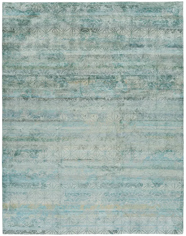 Tufenkian Rebel Silk Kimono Turquoise Rugs