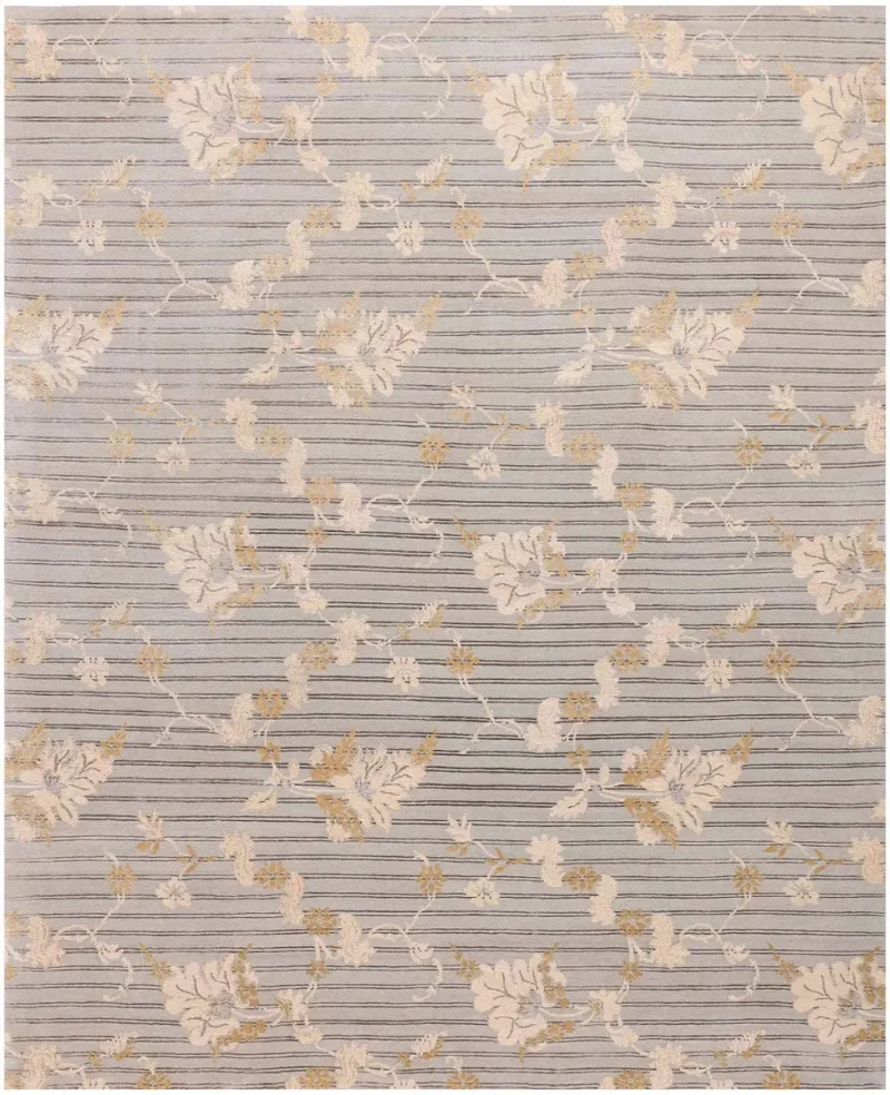 Nepali Wool and Silk Frode Multi  -  8'  x  10' 2''