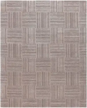 Nepali Wool and Silk Modern Smoke - 8' x 10'