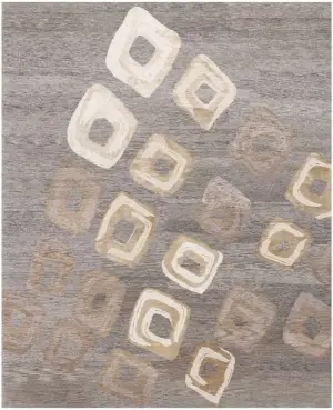 Nepali Wool and Silk Oboshi Multi - 8' 1'' x 10'