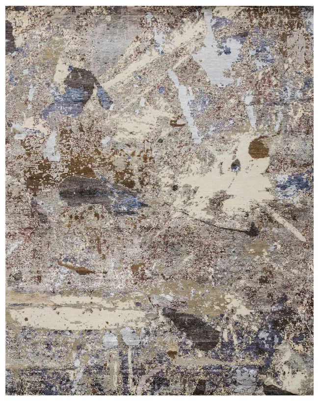 Cyrus Artisan Canvas Art W/Silk MIT23 Rugs