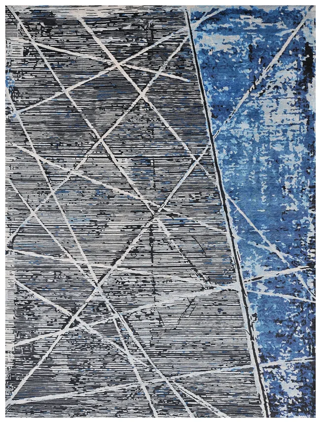 Wool & Silk Contemporary New Wave Rugs