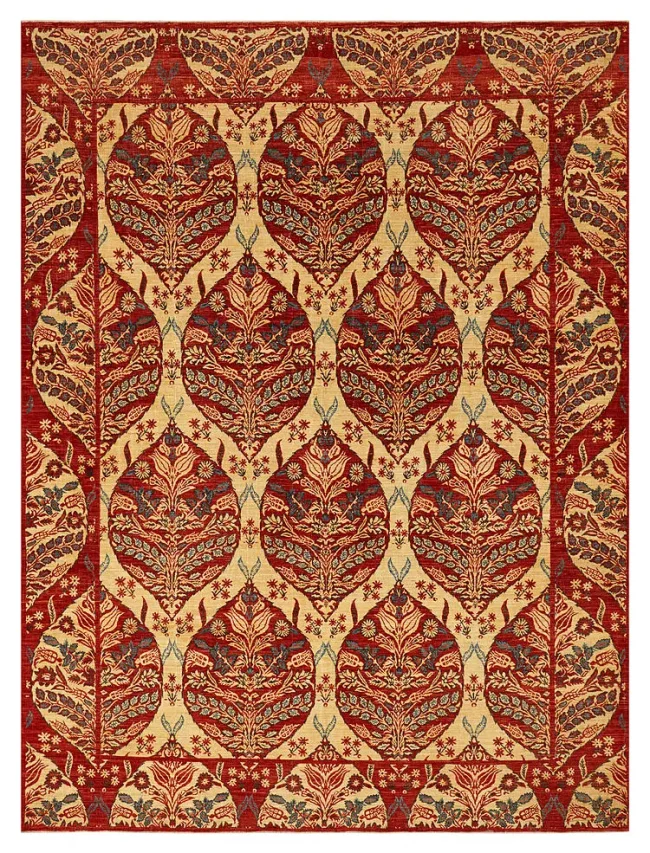 Wool & Silk Afghan Pasha Rugs