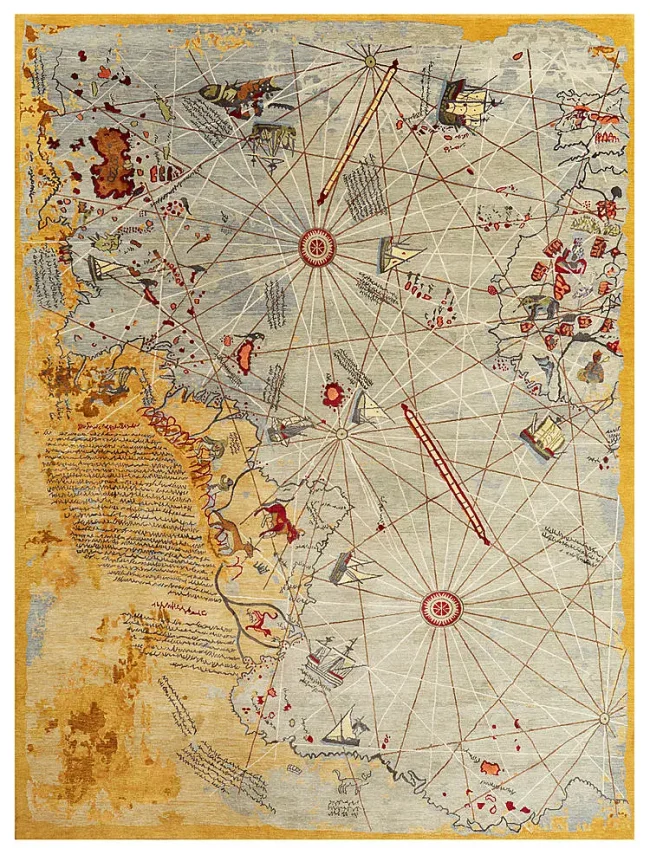 Wool & Silk Contemporary Piri Ries Rugs