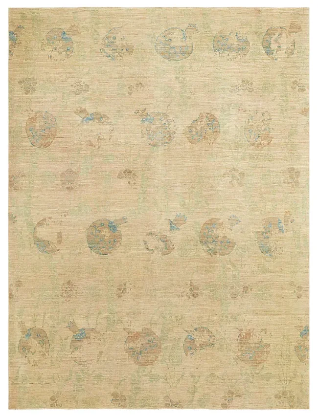 Wool & Silk Afghan Pomegranate Rugs