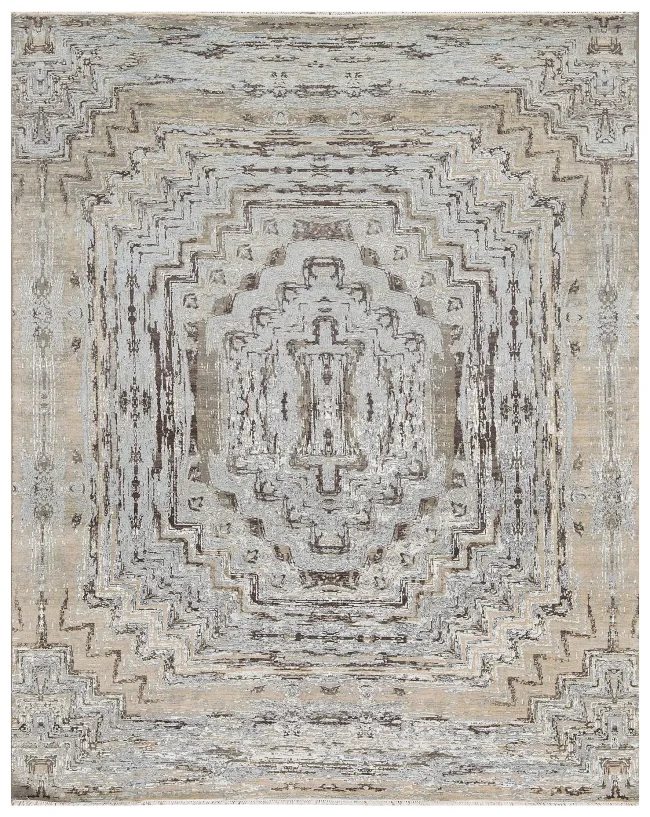 Cyrus Artisan Canvas Art W/Silk S1730 Rugs