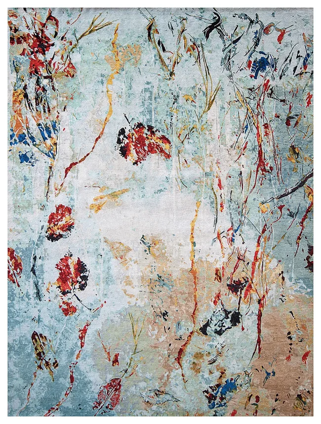 Wool & Silk Contemporary Selian Rugs