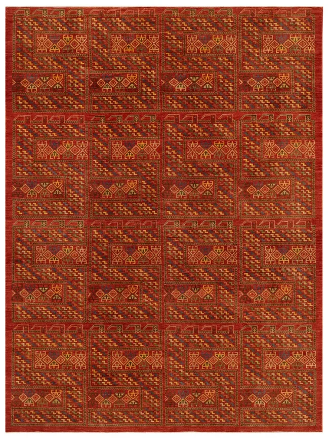 Wool & Silk Afghan Senneh Rugs