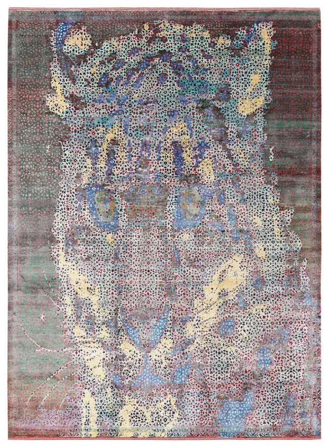Wool & Silk Silk Road Snow Leopard Rugs