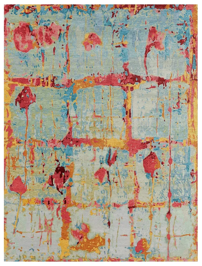 Wool & Silk Contemporary Sun Dance Rugs