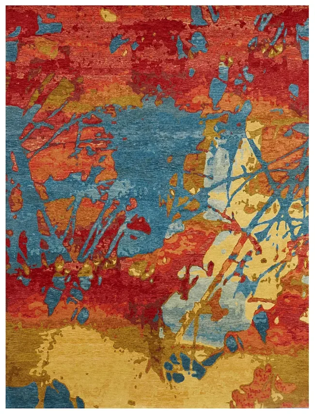 Wool & Silk Contemporary Tango Rugs