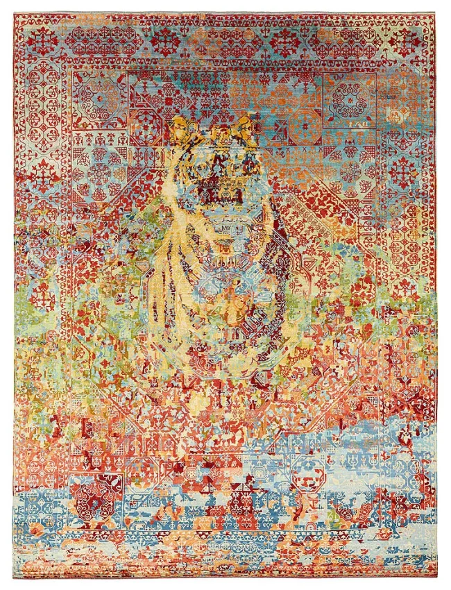 Wool & Silk Silk Road Tiger Rugs
