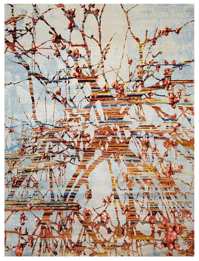 Wool & Silk Contemporary Tree of Life Rugs