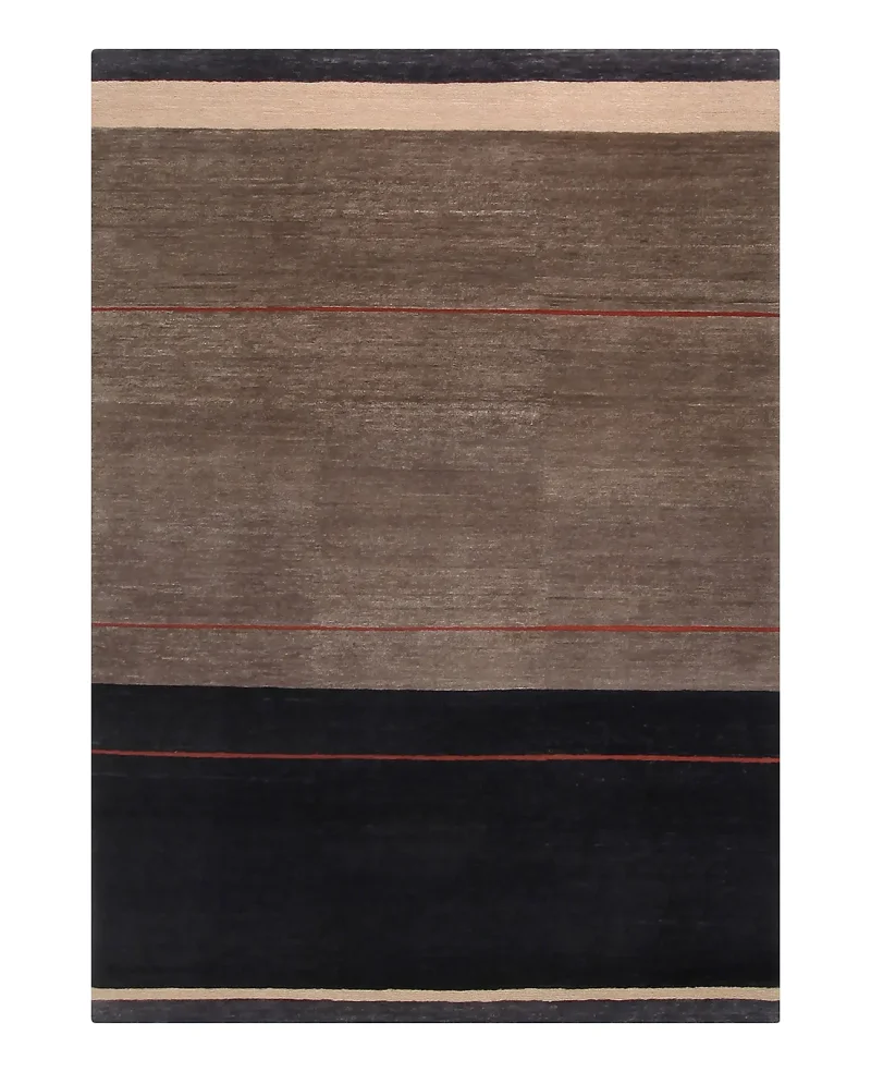 Modern Loop Stripe Peppercorn  -  6'  x  9' 