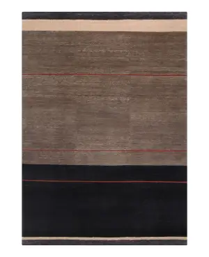Modern Loop Stripe Peppercorn - 6' x 9'