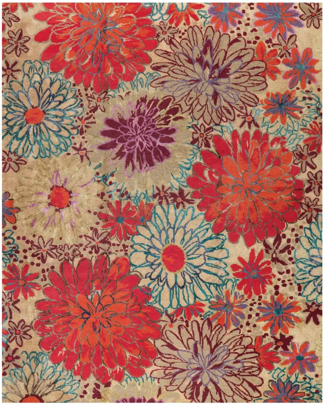 Tufenkian  Shakti Bouquet W Linen Rugs