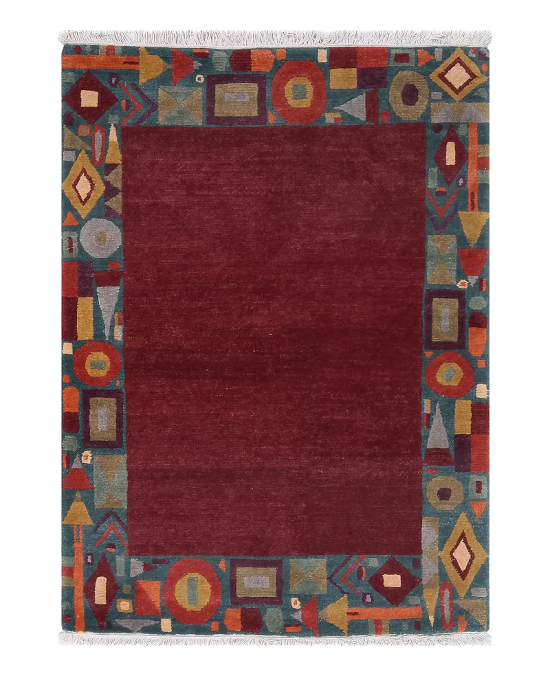 Setana Geometry Mahogany  -  4'  x  6' 