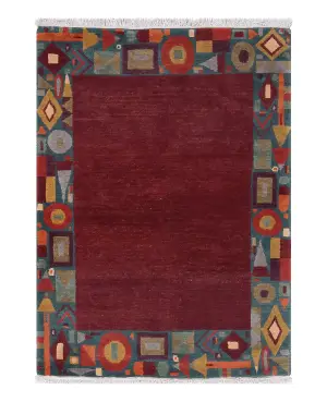 Setana Geometry Mahogany - 4' x 6'