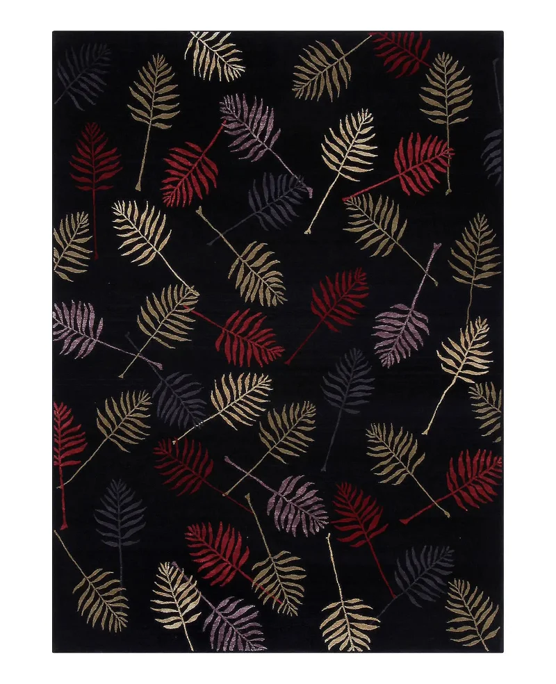 Shakti Fern Black Velvet  -  6'  x  9' 
