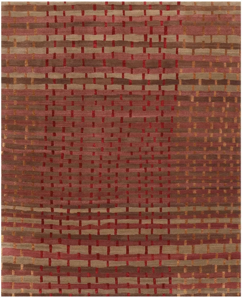 Shakti Rag Weave Roseberry  -  8'  x  10' 