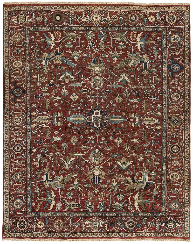 Traditional and Arts and Crafts Classic Heriz 3