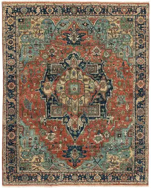 Traditional and Arts and Crafts Classic Heriz 6