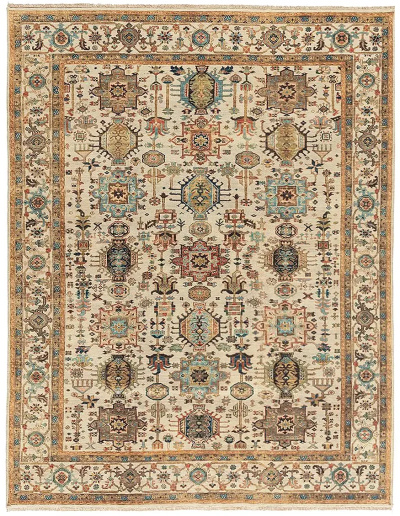 Traditional and Arts and Crafts Classic Heriz 8