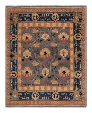 Traditional and Arts and Crafts Donegal II Blue - 8' x 10'