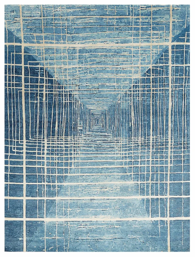 Wool & Silk Contemporary Twilight Zone Rugs