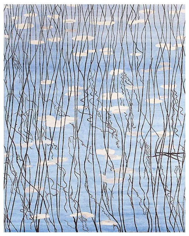 Wool & Silk Contemporary Waterdance-3 Rugs