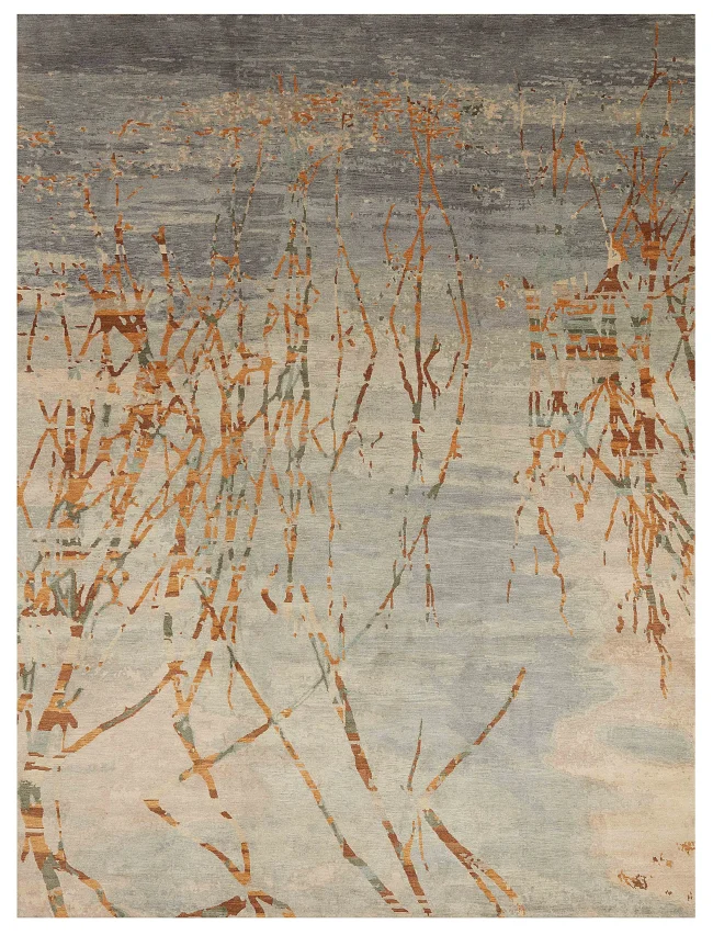 Wool & Silk Contemporary Waterdance-1 Rugs